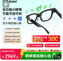 【新品预约30号前发货】雷鸟iO智能AI眼镜双目可视国际海外可发